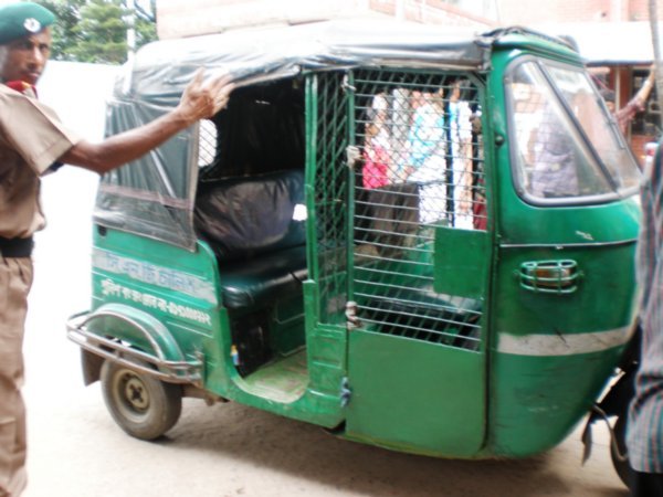 an autorickshaw or CNG compressed natural gas