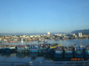 the blue boats of Nha Trang