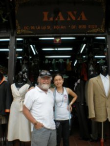 Al with our tailor My in Hoi An