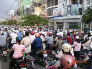 Typical Saigon rush hour