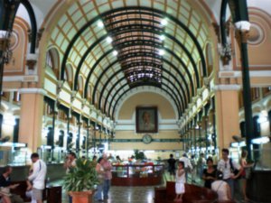 Saigon post office interior