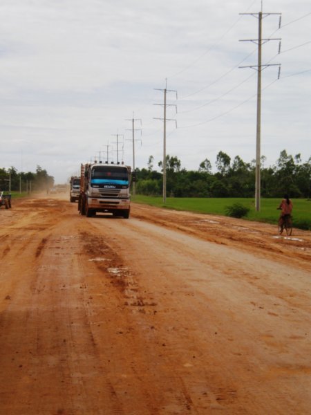 the road to Battambang