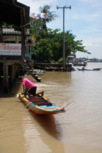 our long tail boat and driver