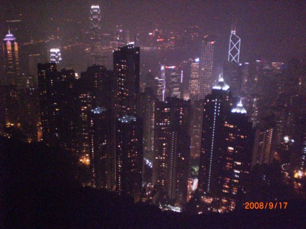 from the top of Victoria Peak