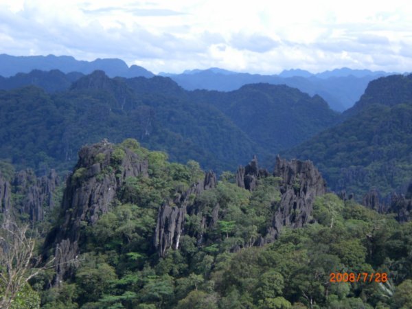 Annamite mountains near the Laos-Vietnam border