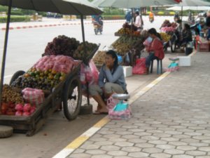 Laos street vendor
