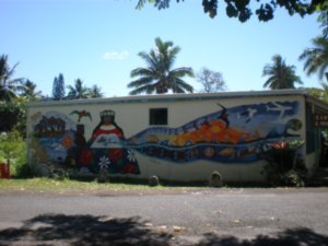 a Rarotonga mural