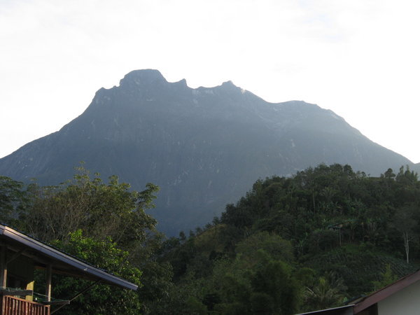 Mt Kinabalu from the village 