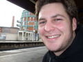 Chris at the Oxford Road train station