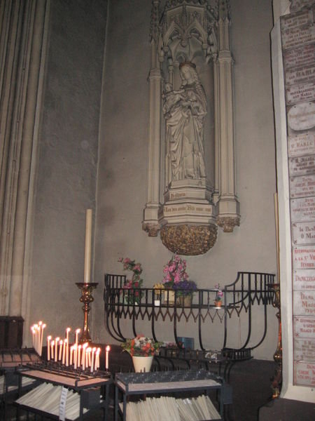 Inside Church of Our Lady in Brugges