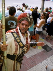 A character from Moros y Cristianos, un moro 