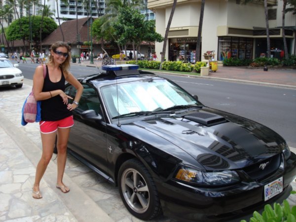 Check out the police car!