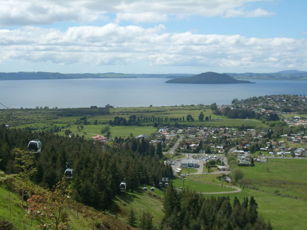 View over lake Rotorua