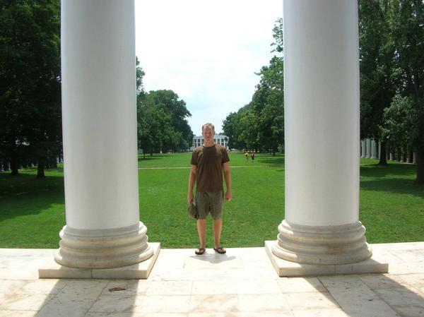 Univ. of Virginia Lawn from the Rotunda
