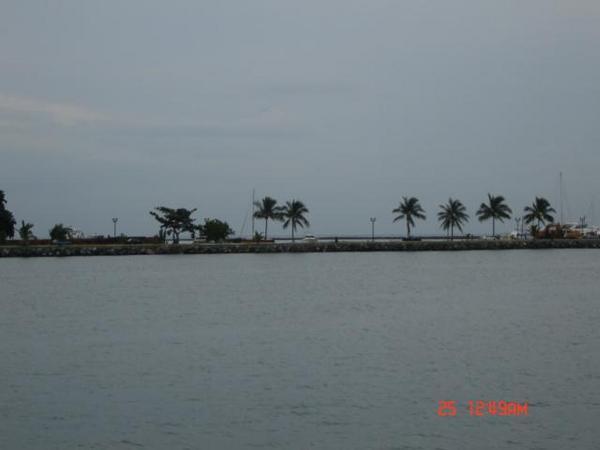 Causeway from the boat..