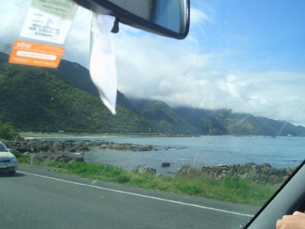 Coastal road to kaikoura