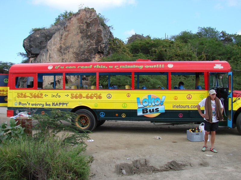 Our bus to the beach