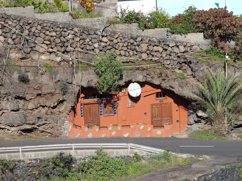 House built into the rock