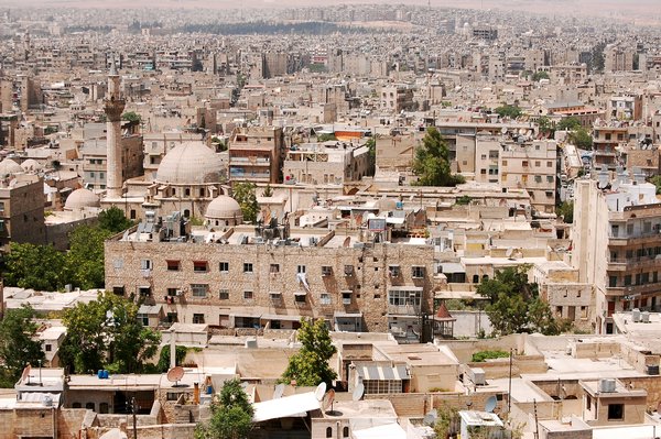 Aleppo widziane z Cytadeli.