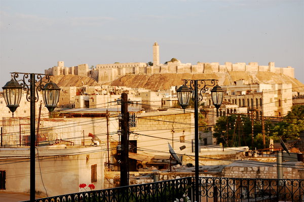 Cytadela widziana z Aleppo.