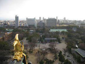 view from osaka castle