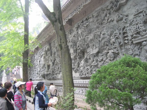 Lingyin temple wall carving