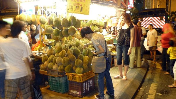 Durian fruit stall