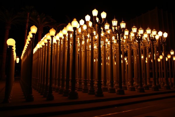 Lampposts by LACMA