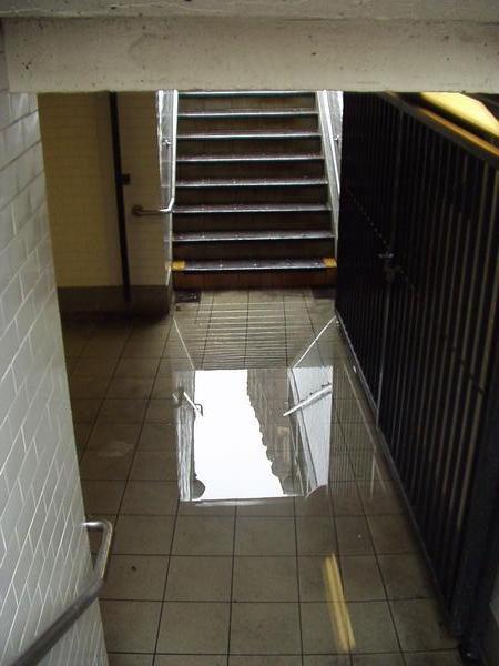 Flood in the subway