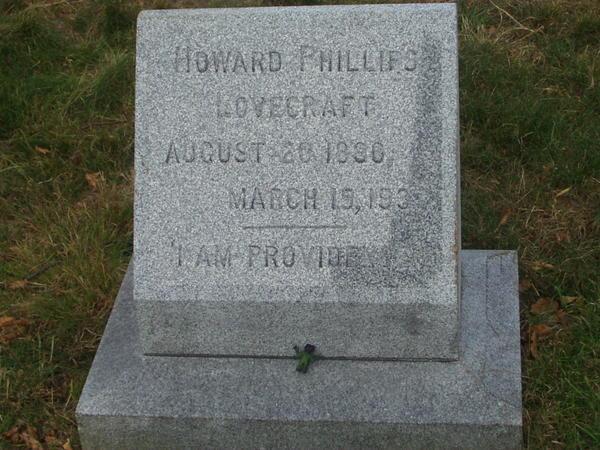 Lovecraft grave stone