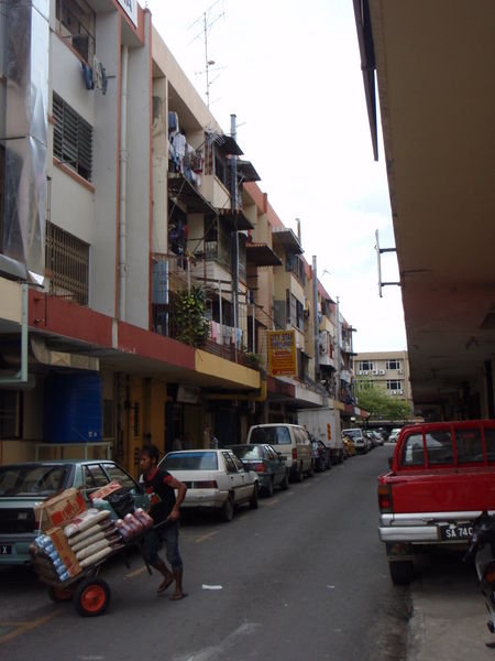 Typical street in Kotakinabalu