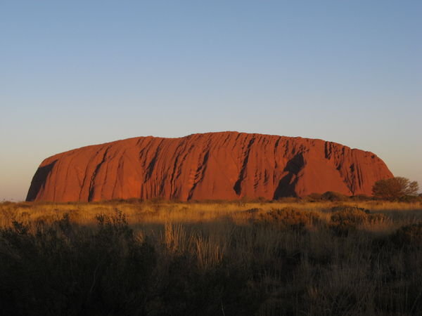 Uluru au coucher du soleil