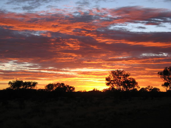 Lever de soleil a Uluru
