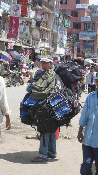 Nepalese Bag Vendor