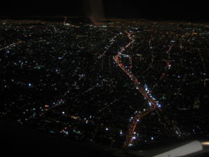 Anflug auf Mexico City
