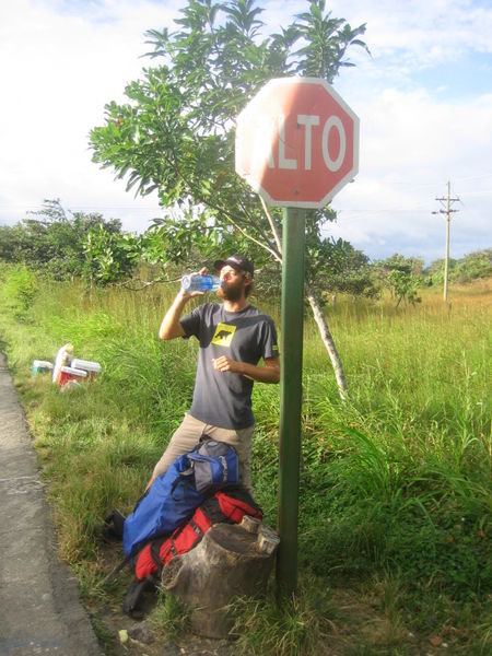 Halt - an der Grenze zu Costa Rica