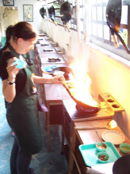 Sam Making Flame-Grilled Air