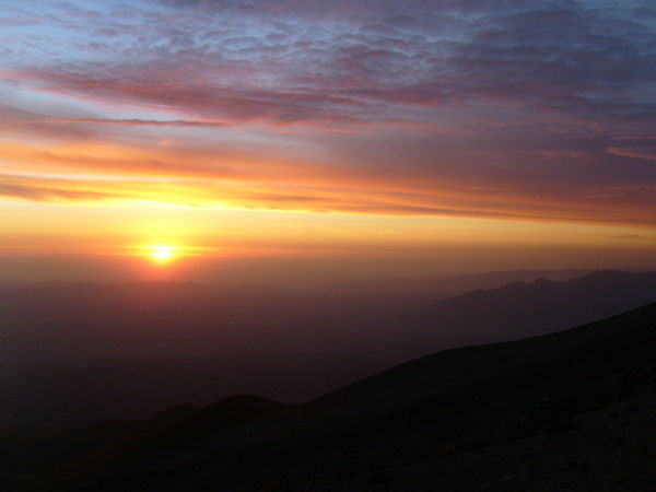 Sunset over Arequipa