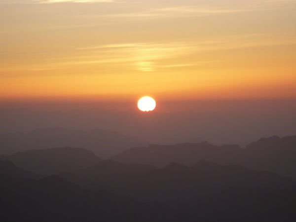Sunrise on Mount Sanai