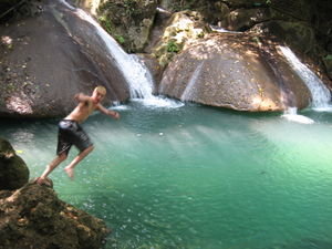 Jumping into Plunge Pool