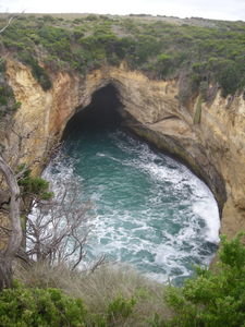 A blowhole past the 12 Apostles