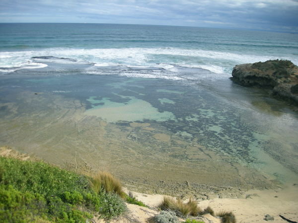 Looking at the waters of Bass Strait from the Mornington Peninsula