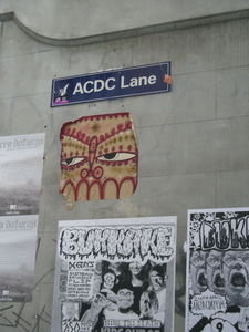 The famous AC/DC lane in Melbourne