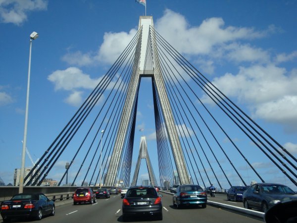 The Anzac Bridge in Sydney