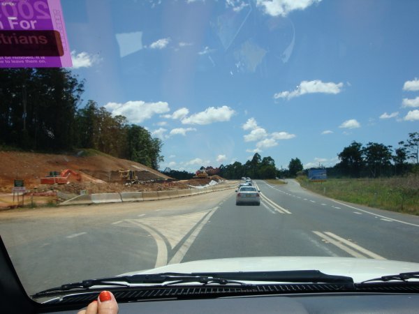 Some of the road work between Sydney and Port Macquarie that we swear has been going on since our first visit in 1999.... and they aren't making much progress