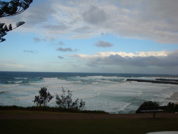 Another view of D'Bah on a very messy day courtesy of Cyclone Hamish which was a few hours norht of where we are