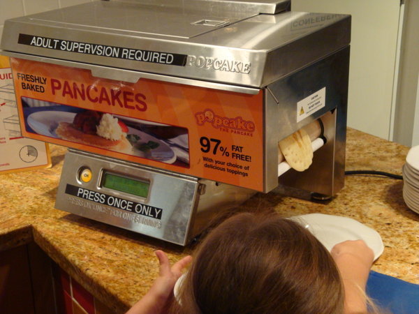 How good is this? A pancake machine! Although down under it's often for dessert, not brekky.