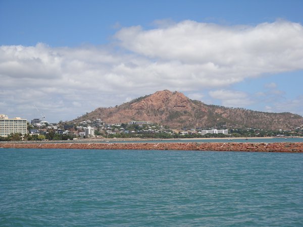 Looking back towards Townsville from the ferry to Maggie