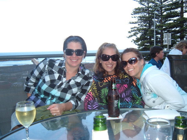 Kara, Tarra and Cortney at the Ocean Beach Hotel in Shellharbour (and yes we did more than go to pubs!)