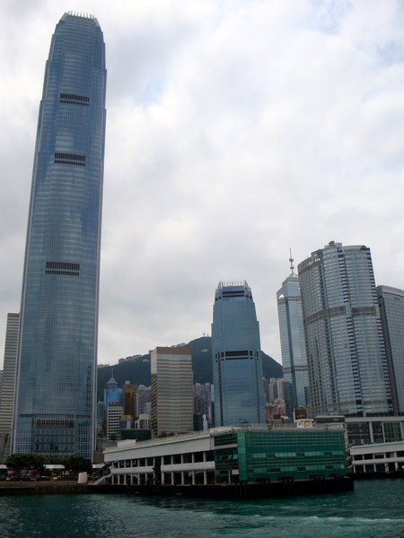 The tallest building in Hong Kong, Two Financial Centre built in 2003 and is 88 storeys, 415 meters tall and the 7th tallest building in the world. 